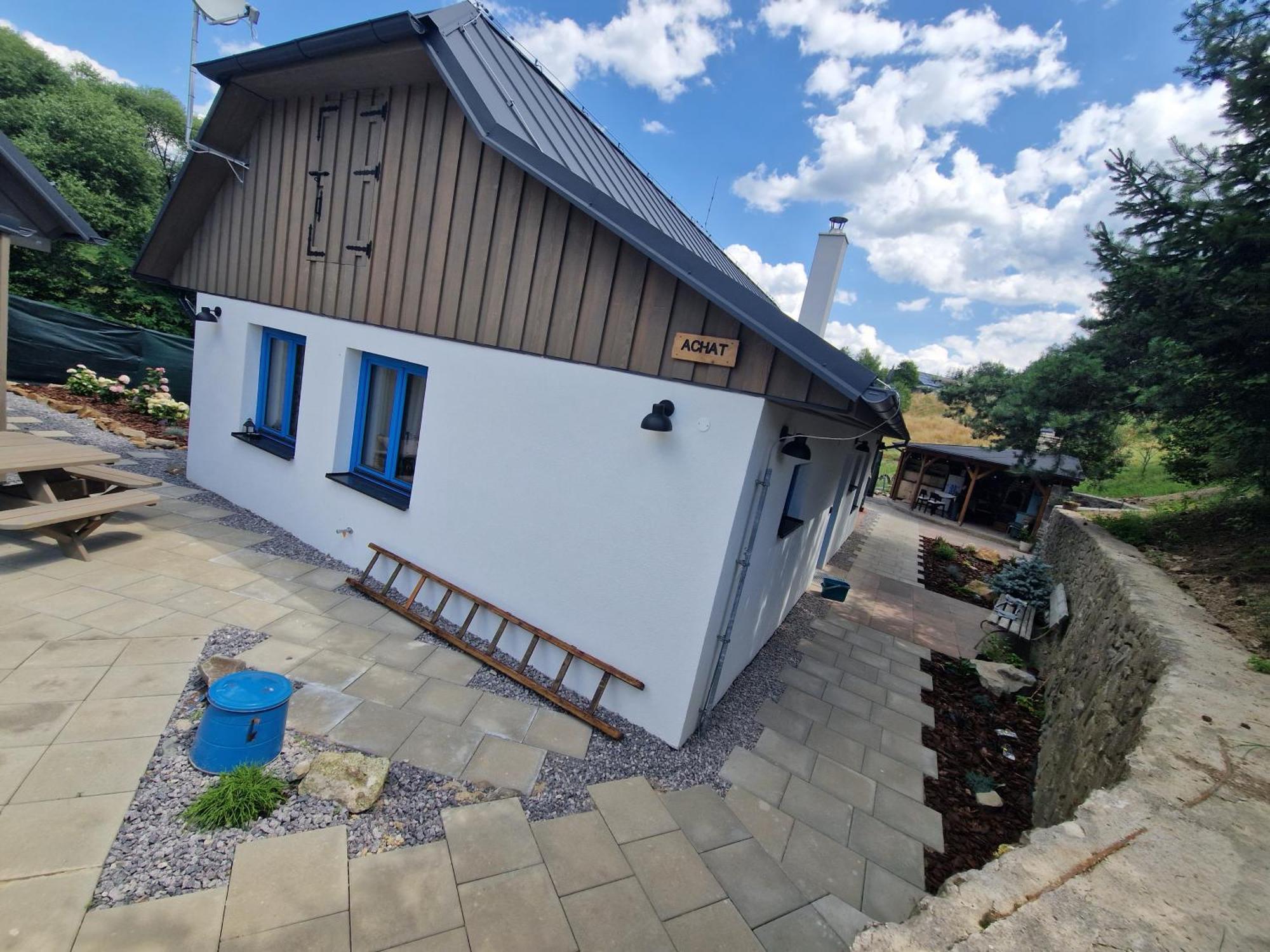 Chalupka Opal A Chalupa Achat Na Luke Lukahuta Chaletstiavnica Banska Stiavnica Na Samote - Samoobsluzny Pristup Cez Pin-Kod Nonstop Esterno foto